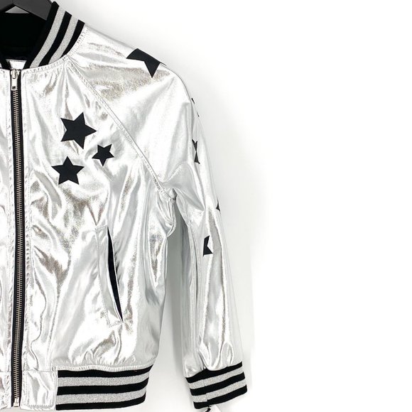 NOWADAYS x SKAI JACKSON Silver Bomber Jacket NWT - Picture 8 of 16